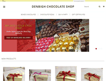 Tablet Screenshot of denbighchocolateshop.com